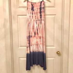 Tie-dye maxi skirt